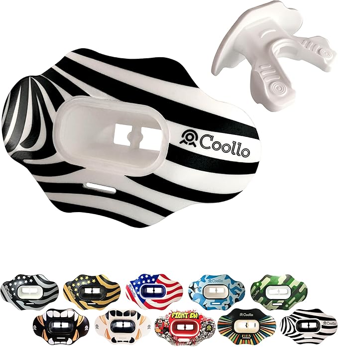 Football Mouth Guard Lip Guard MAXX/Might Football and High Impact Sports Lip Protector for Adults & Youth (Strap Included)
