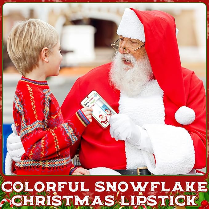 10 Pack Christmas Lip Balms Bulk Christmas Party Gifts Favors Stocking Stuffers Holiday Lip Balms Employee Staff Team Appreciation Gifts Thank You for Teacher Coworkers (Cute)