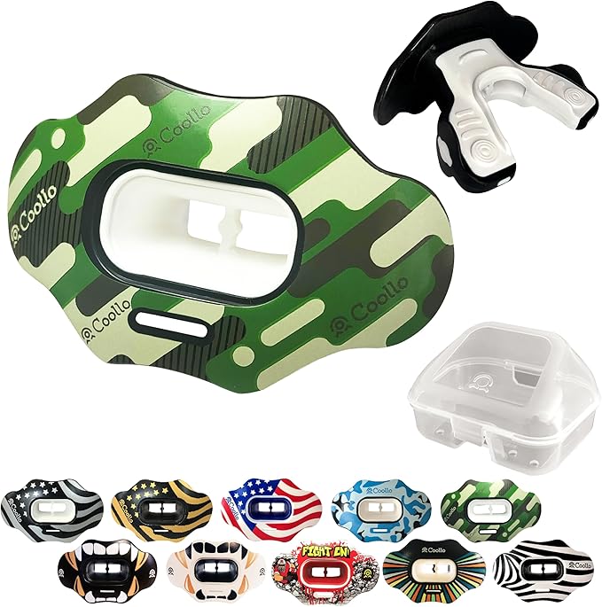 Football Mouth Guard Lip Guard MAXX/Might Football and High Impact Sports Lip Protector for Adults & Youth (Strap Included)
