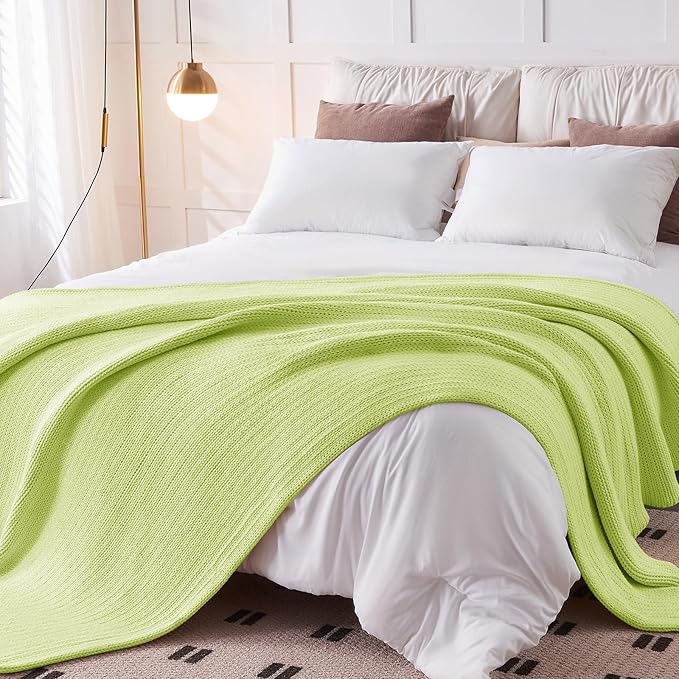 L'AGRATY Knitted Weighted Blanket - 60"x80" 15lbs Cooling Chunky Knit Heavy Blanket for Adults Braided Crochet Throw Thick Cable Yarn Knit Decorative No Beads Evenly Weighted Machine Washable