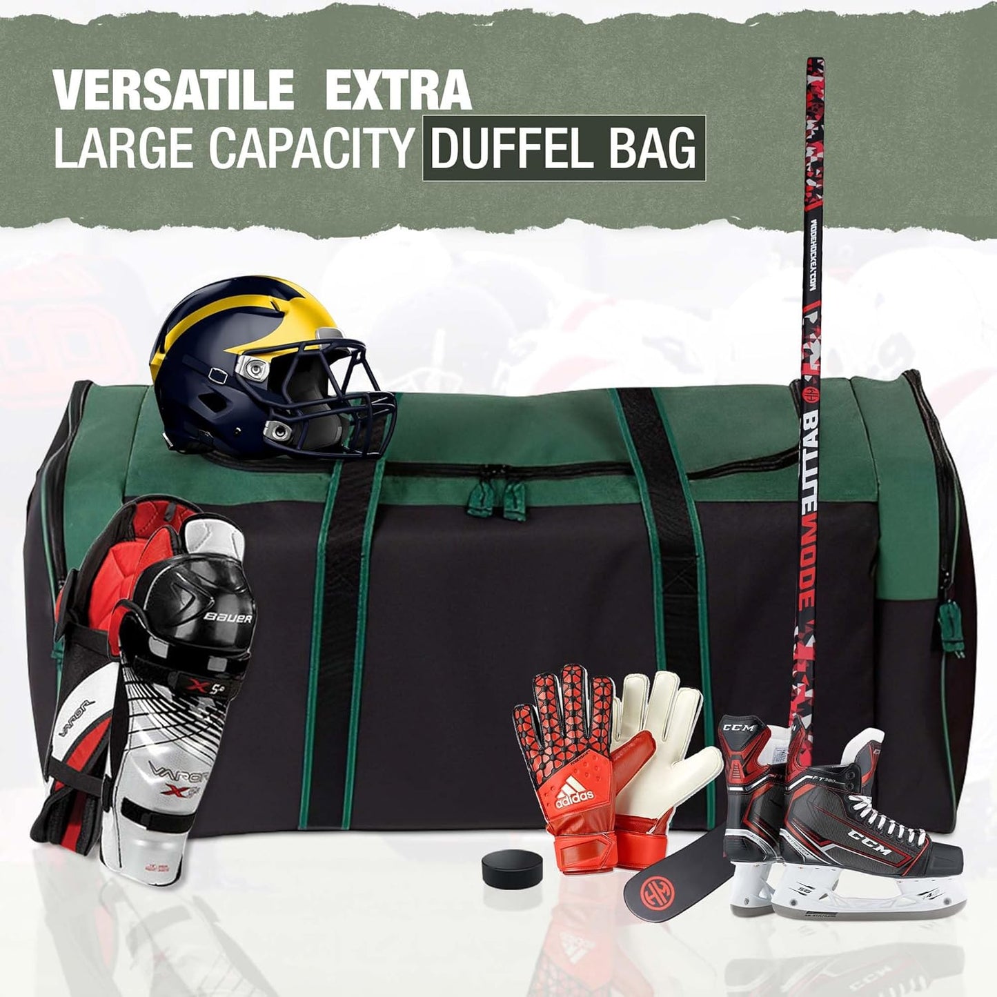 Jetstream Heavy Duty Multi Pocket Durable Sports Gym Equipment Travel Duffel Bag