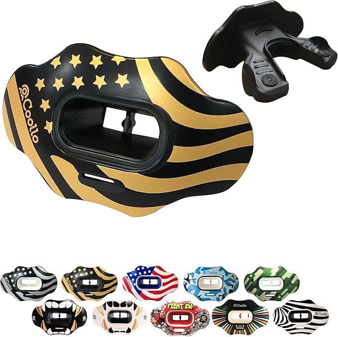 Football Mouth Guard Lip Guard MAXX/Might Football and High Impact Sports Lip Protector for Adults & Youth (Strap Included)