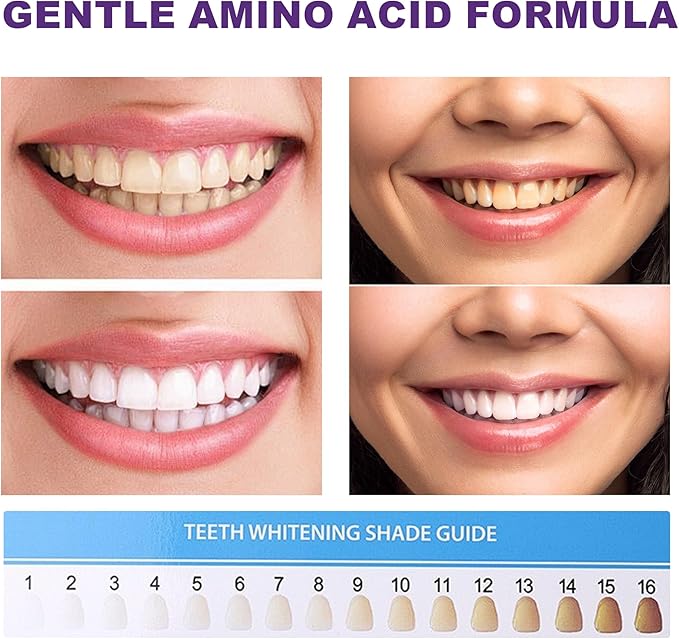 VIELLA POP Purple Toothpaste, Active Antimicrobial Peptide Purple to Blue Foam Whitening Toothpastes with Niacinamide, Fluoride Free, Passion Fruit & Mint Flavor, Appropriate for Sensitive Teeth (1)