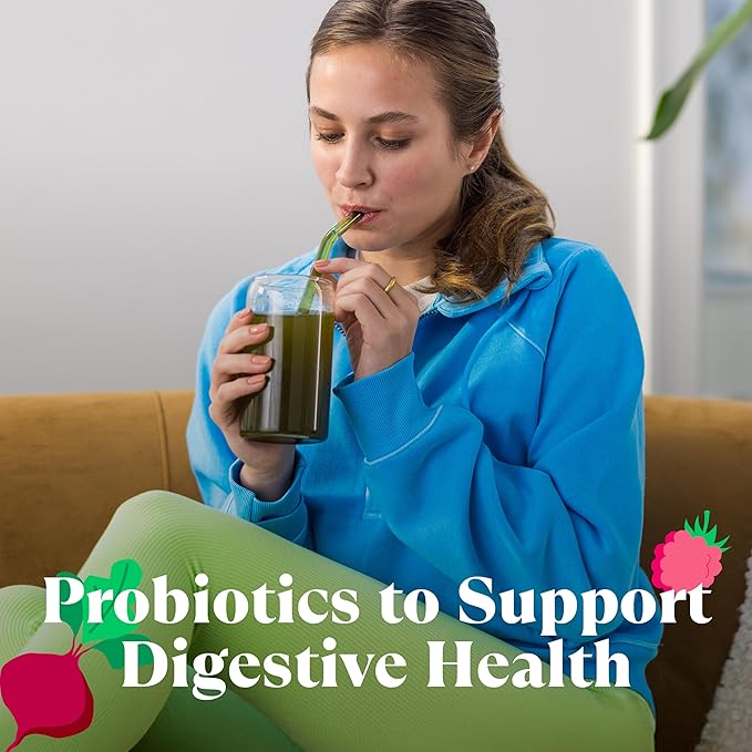 Amazing Grass Greens Superfood Powder: Greens Powder with Digestive Enzymes & Probiotics, Organic Spirulina, Chlorella, and Beet Root Powder, Chocolate, 30 Servings