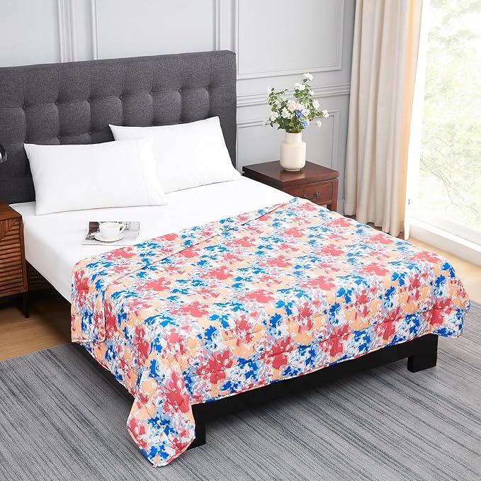 L'AGRATY Weighted Blanket - 48"x72" 15lbs Cooling Breathable Heavy Blanket with Glass Beads for Adult All-Season