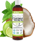 Kapuluan Coconut Oil Pulling for Teeth and Gums Mouthwash, 100% Pure and Natural, Non-GMO, Ayurvedic – Refreshing Spearmint and Lime Essential Oils