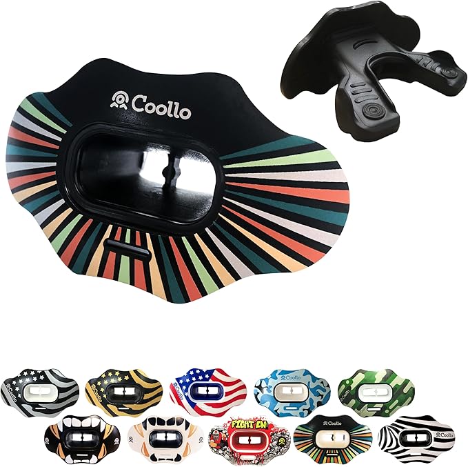 Football Mouth Guard Lip Guard MAXX/Might Football and High Impact Sports Lip Protector for Adults & Youth (Strap Included)