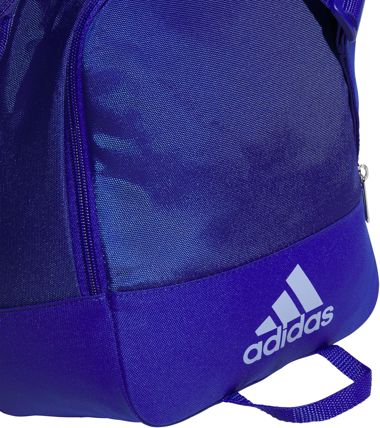 adidas Unisex Defender 4.0 Gym Duffel Bag for Men and Women, Semi Lucid Blue/Silver Metallic/Blue Spark, Small (38L)