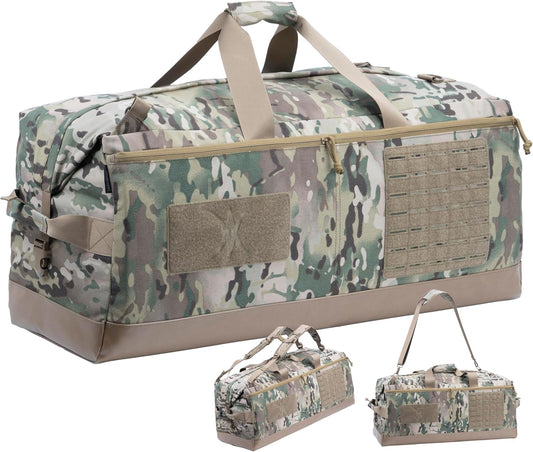 Large Military Tactical Duffle Bag Duffel Backpack for Special Work,Sports,Traveling,Camping 85L