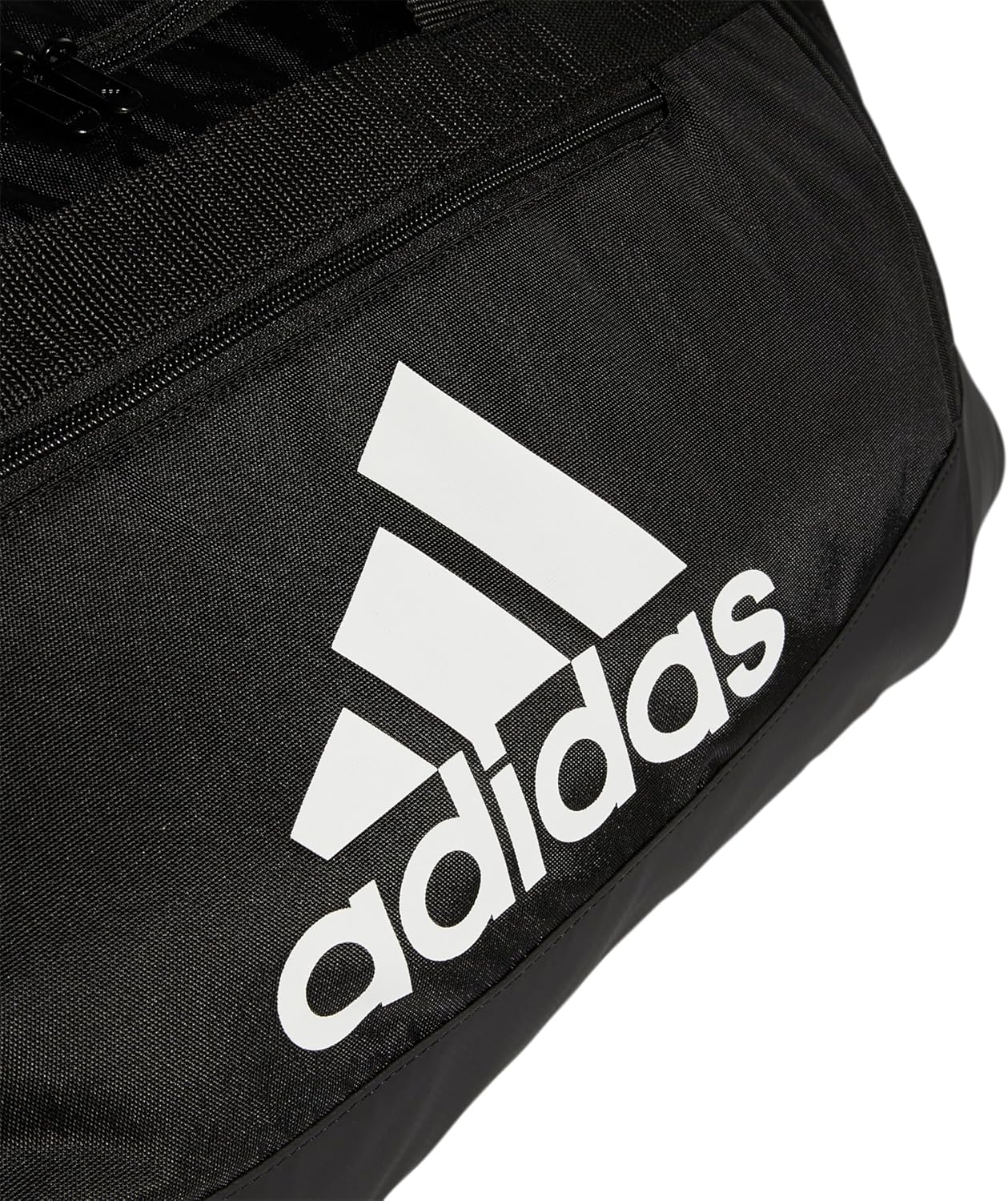 adidas Unisex Defender 4.0 Gym Duffel Bag for Men and Women, Black/White, Medium (66L)