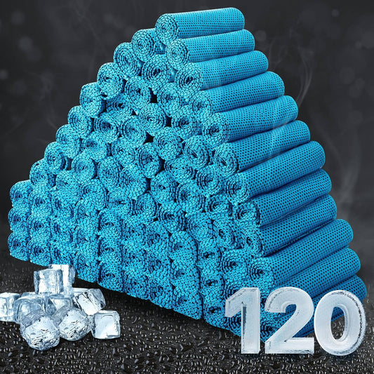 Honoson Cooling Towel Bulk - Neck & Face Cool Chilly Towels Microfiber Breathable Sport Sweat Rag for Gym, Yoga, Travel, Camping, Running, Outdoor