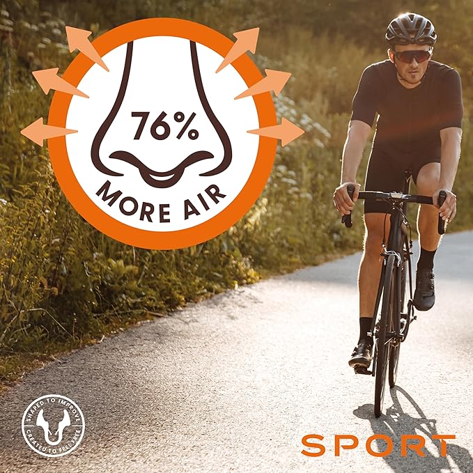 Airmax Unisex Sport Nasal Dilators Two-Pack - Easy, Safe, and Comfortable Breathing Aid - Improves Airflow - Transparent - Medium