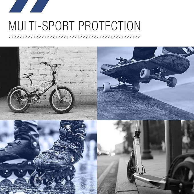 80SIX Triple Certified Multisport Helmet - Ideal for Bike, Scooter, Skateboard, Roller Skate and Inline Skate