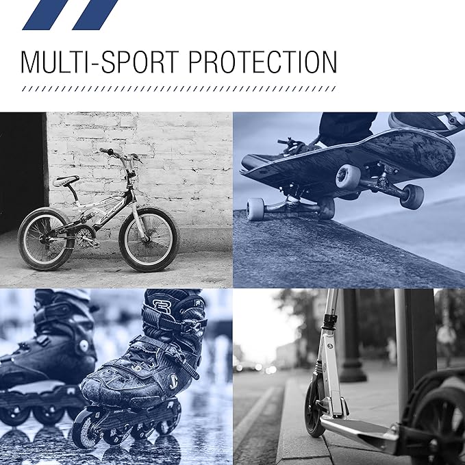 80SIX Triple Certified Multisport Helmet - Ideal for Bike, Scooter, Skateboard, Roller Skate and Inline Skate