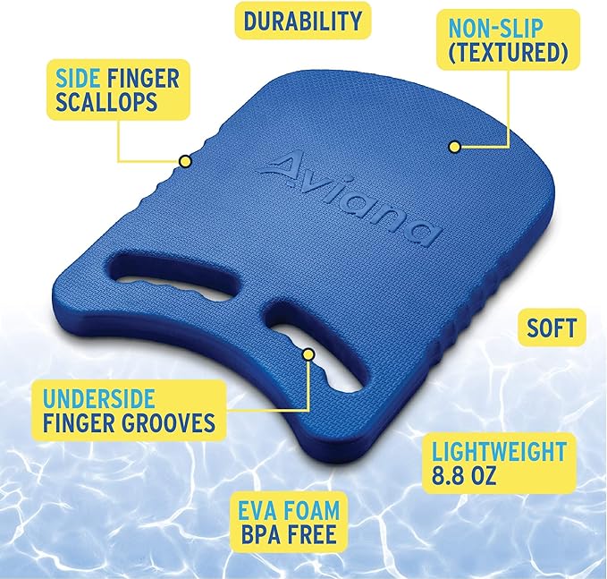 Junior Kickboard Buoy for Youth Children & Toddlers Swimming Aid & Exercise Training Board for Kids to Learn to Swim with Kick Boards in Pool BPA Free