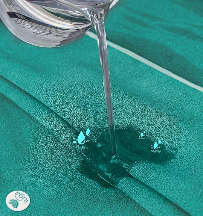 IUGA Yoga Towel for Hot Yoga Non Slip Extra Thick Yoga Mat Towel + Hand Towel 2in1 Set with Corner Pockets Super Absorbent and Quick Dry Hot Yoga Towel