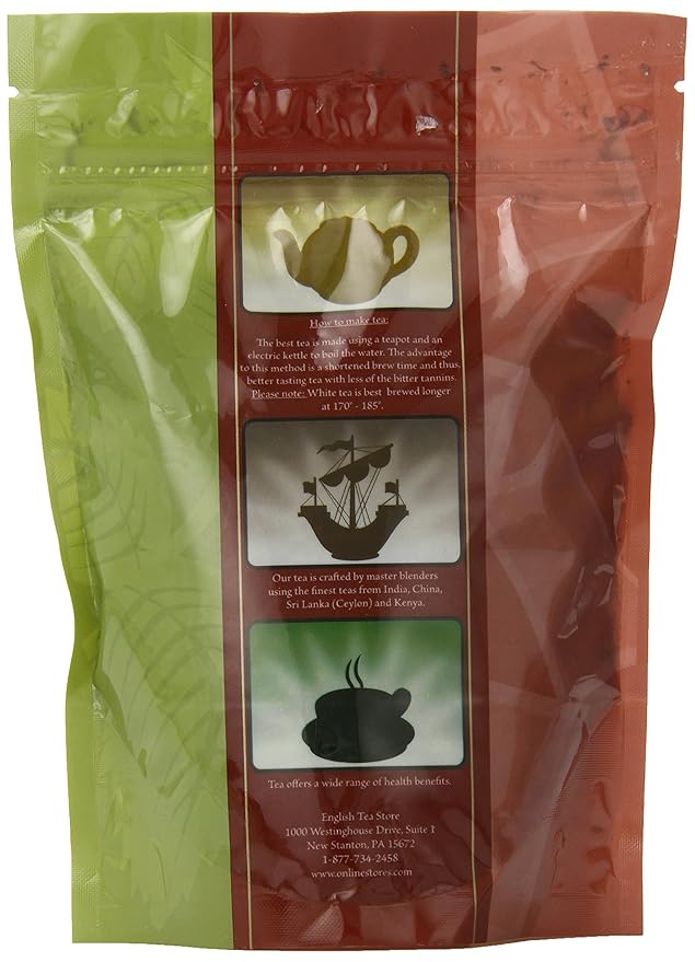 Long Island Strawberry Green Tea | Loose Leaf Sencha Style | Hunan China Green Tea with Sweet Strawberry Flavor and Dried Papaya Pieces | Refreshing Fruity Blend | 4oz Pouches