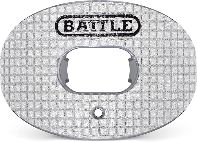 Battle Sports 3D Diamond Oxygen Football Mouthguard - Superior Airflow & Better Performance, Maximum Protection & Breathability Football Mouthpiece, Works with Braces - Diamond