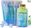 Skywin Travel Size Mouthwash - Mini Mint Flavored Packets for Adults, Prevents Cavities, Individual Packets (14 Pcs in 1 Pack)
