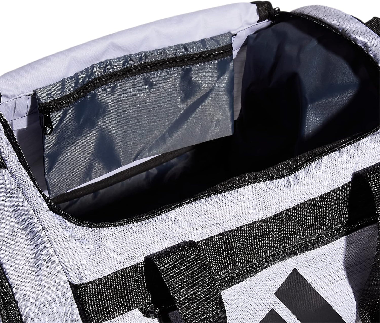 adidas Unisex Defender 4.0 Gym Duffel Bag for Men and Women, Two Tone White/Black, Small (38L)