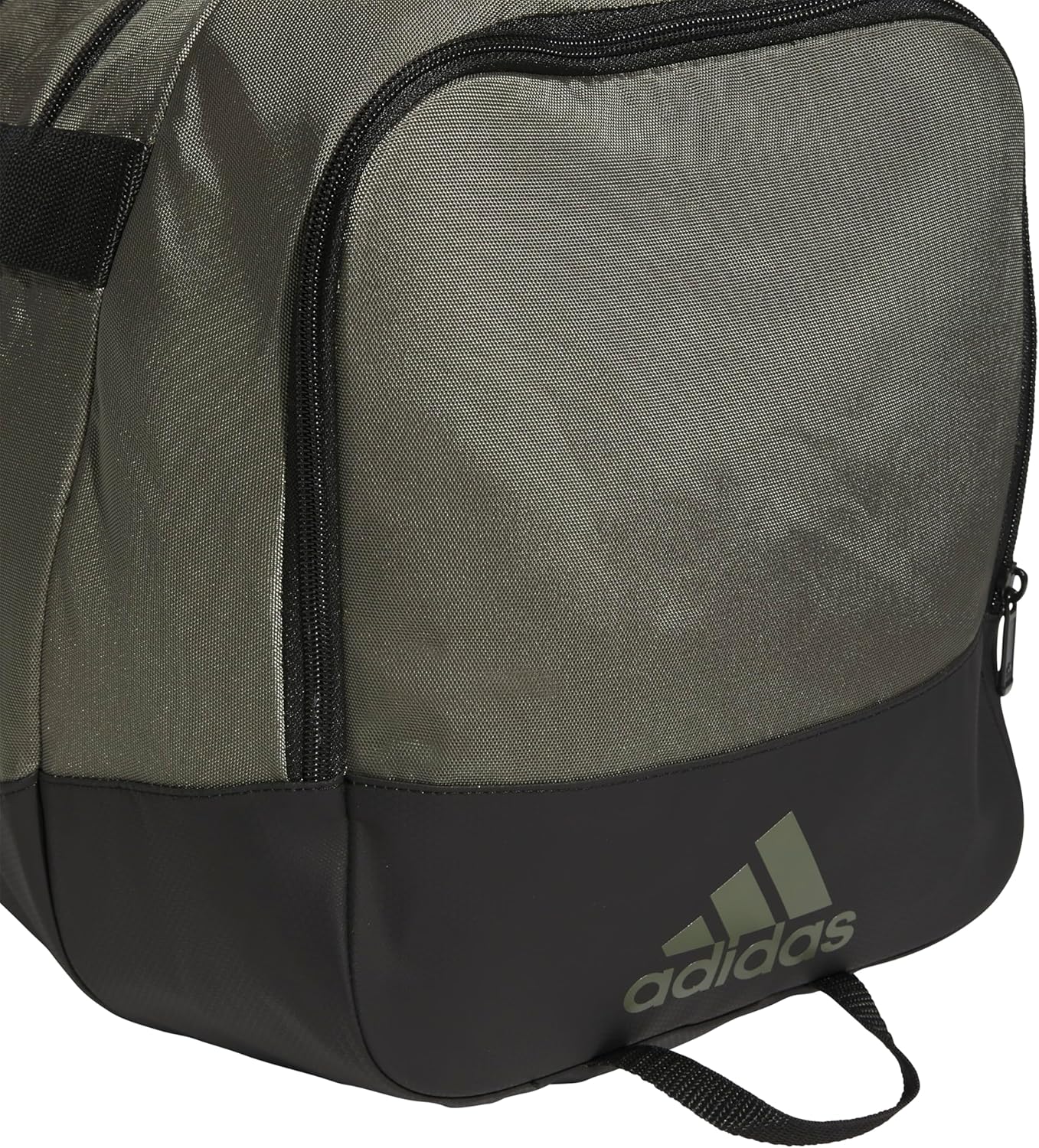 adidas Unisex Defender 4.0 Gym Duffel Bag for Men and Women, Olive Strata Green/Black/Silver Metallic, Medium (66L)