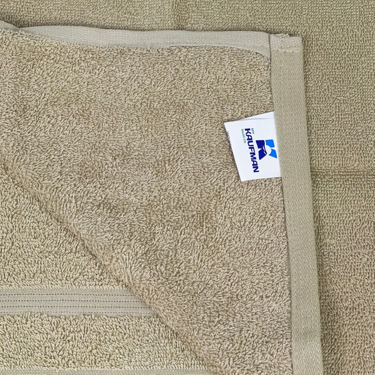 Kaufman - Premium Hand Towels Set for Bathroom, Spa, Gym, and Face Towel 100% Cotton Ring Spun, Ultra Soft Feel and Highly Absorbent Towels (12, Linen)