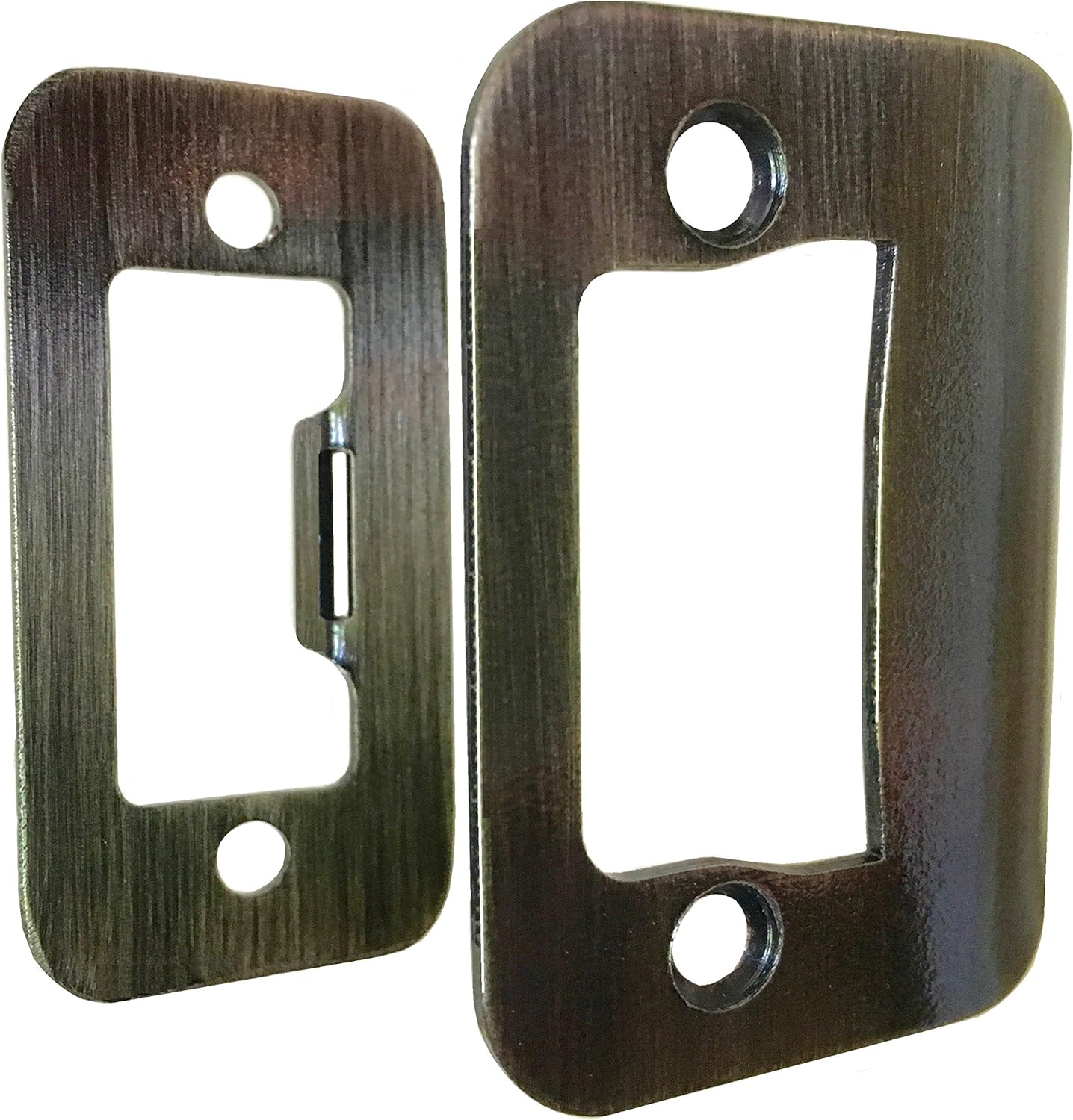 4-Pack Gator Door Latch Restorer - Strike Plate (Antique Brass)