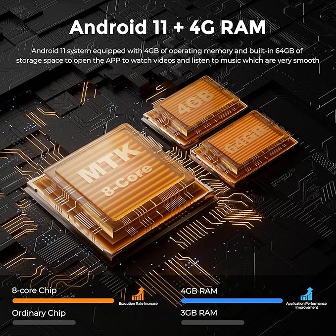 128GB MP3 Player with Bluetooth and WiFi，Music Video Player with Spotify Pandora,Amazon Music, 5" Touch Screen Android MP4 MP3 Player for Kids with Audible, YouTube, Spotify Kids,up to 256GB(Black)