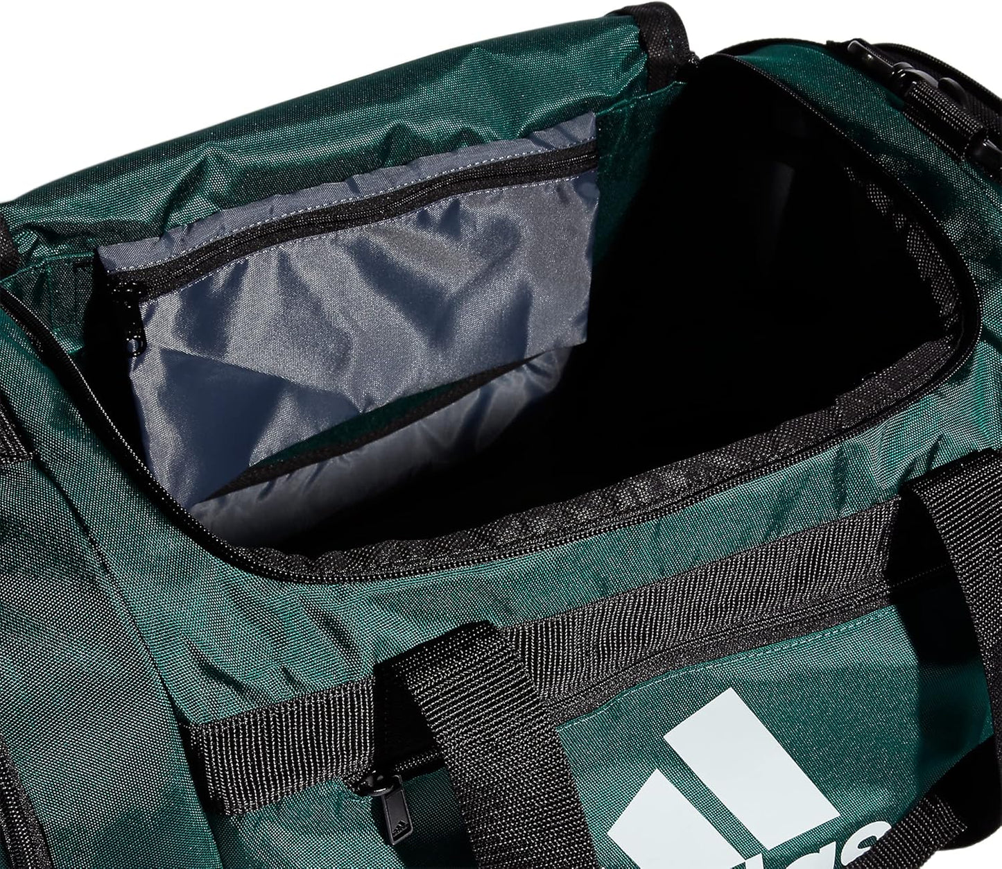 adidas Unisex Defender 4.0 Gym Duffel Bag for Men and Women, Team Dark Green, Small (38L)