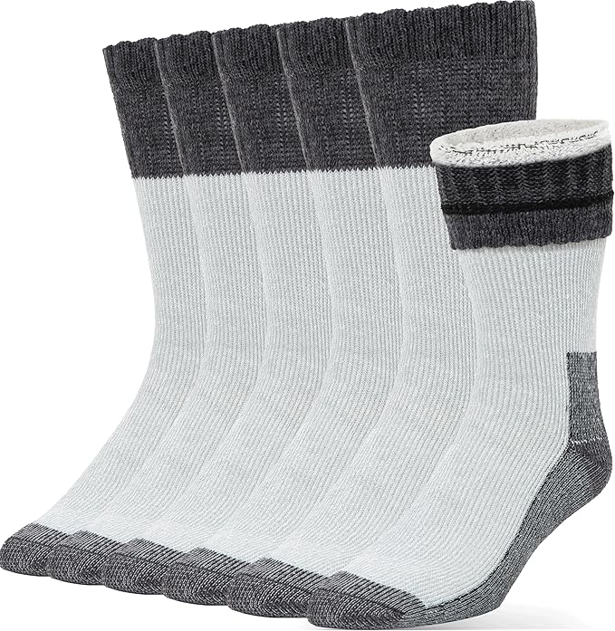 Alvada Merino Wool Hiking Socks Thermal Warm Crew Winter Boot Sock For Men & Women 3 Pairs