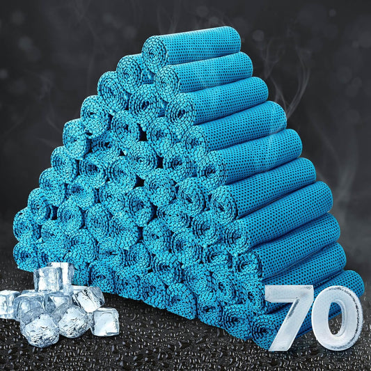 Honoson Cooling Towel Bulk - Neck & Face Cool Chilly Towels Microfiber Breathable Sport Sweat Rag for Gym, Yoga, Travel, Camping, Running, Outdoor