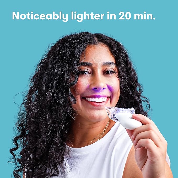 Teeth Whitening Kit with LED Light, Wireless, 35% Carbamide Peroxide, Desensitizing Agent, Enamel Safe, Gentle on Teeth