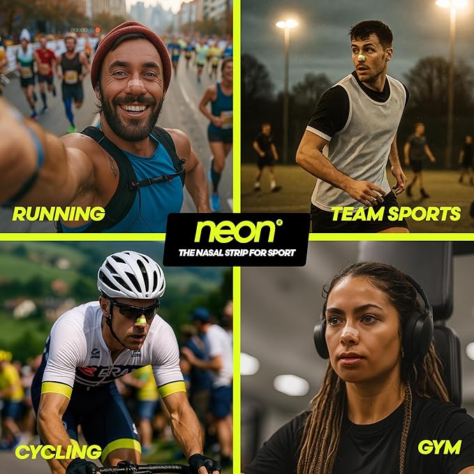 Nasal Strips (60 Count) - Oil & Sweat Resistant Adhesive - Athletic Nasal Strips for Sport & Nose Strips for Snoring & Sleeping - Nose Strips for Breathing (Clear Transparent)