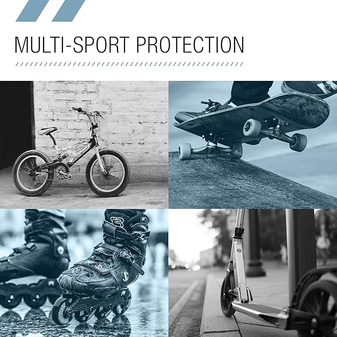 80SIX Triple Certified Multisport Helmet - Ideal for Bike, Scooter, Skateboard, Roller Skate and Inline Skate