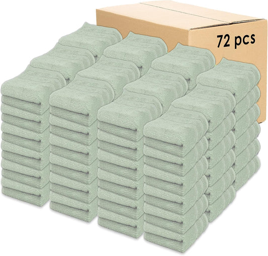 Kaufman - Premium Hand Towels Set for Bathroom, Spa, Gym, and Face Towel 100% Cotton Ring Spun, Ultra Soft Feel and Highly Absorbent Towels (SAGE Green, 72-PK)
