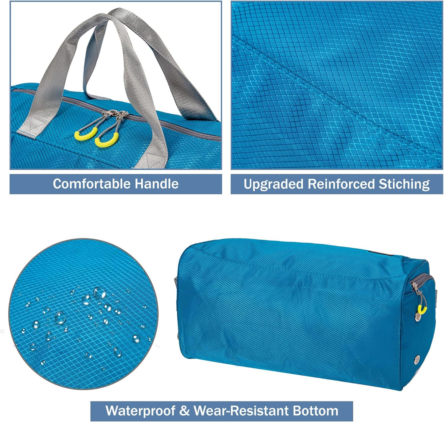 Kuston Sports Gym Bag with Shoes Compartment, Trolley Sleeve and Wet Pocket Gym Duffel Bag Overnight Bag-Upgraded