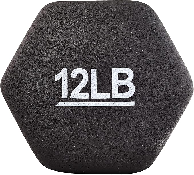 Amazon Basics Neoprene Dumbbell Hand Weights for Exercise and Muscle Toning